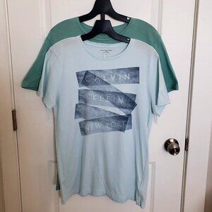Calvin Klein Men's Short Sleeve Graphic T-Shirts Size Medium Set of 2